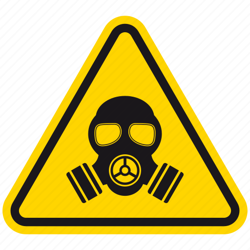 Gas Mask - Warning Sign